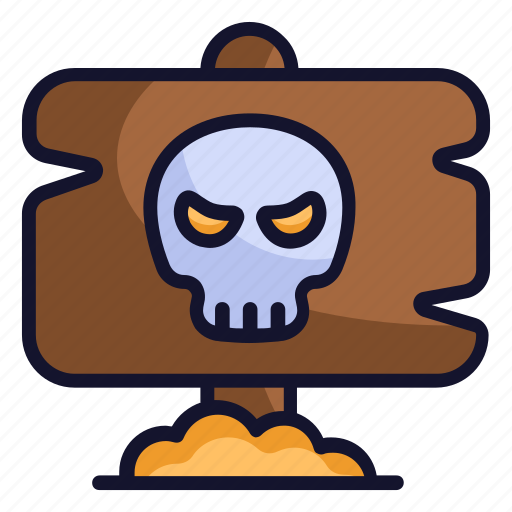 Skull, horror board, halloween, scary, spooky icon - Download on Iconfinder