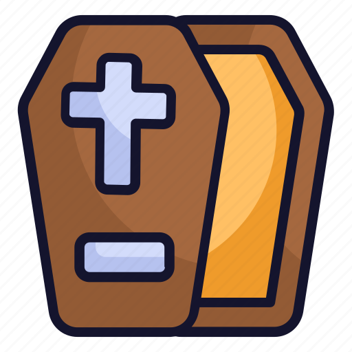 Coffin, gead, ghost, grave, halloween icon - Download on Iconfinder