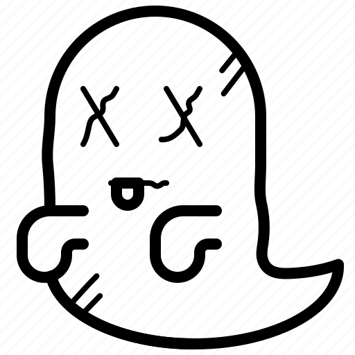 Ghost, dead, halloween, doodle, horror, scary, emoji icon - Download on Iconfinder