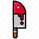 knife, halloween, color, icon, doodle, scary, horror, ghost, spooky