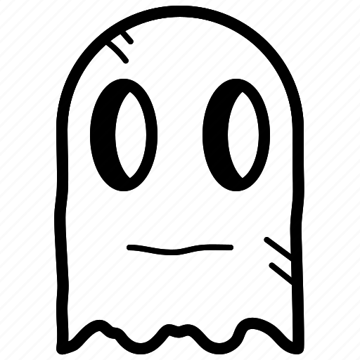 Ghost, halloween, black, doodle, scary, horror, spooky icon - Download on Iconfinder