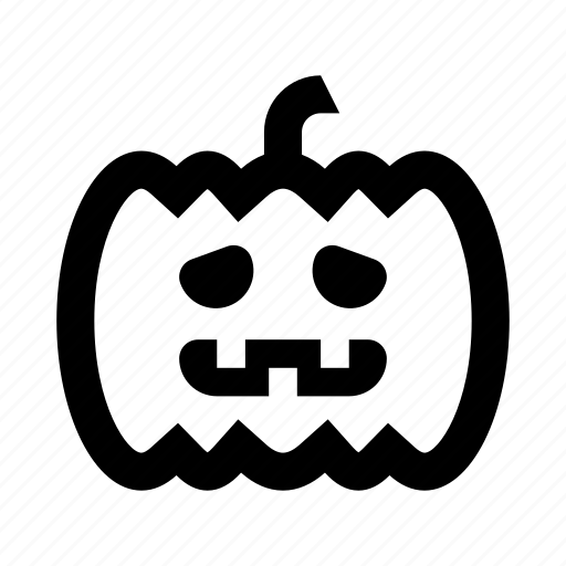 Halloween, pumpkin, sad, jack-o-lantern icon - Download on Iconfinder