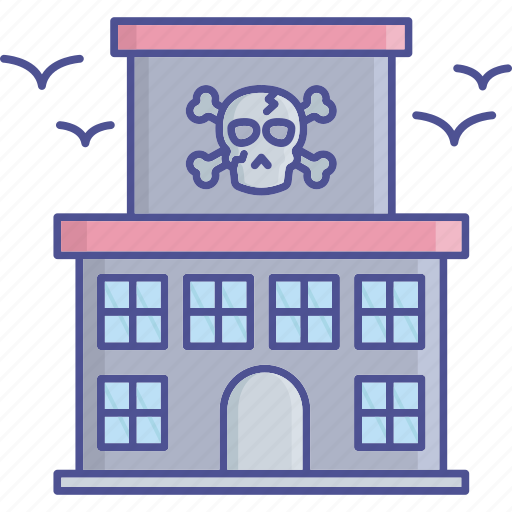 Horror house, spooky house, building, halloween castle, halloween mansion icon - Download on Iconfinder