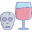 alcohol, cocktail, glass, halloween cocktail, halloween glass 