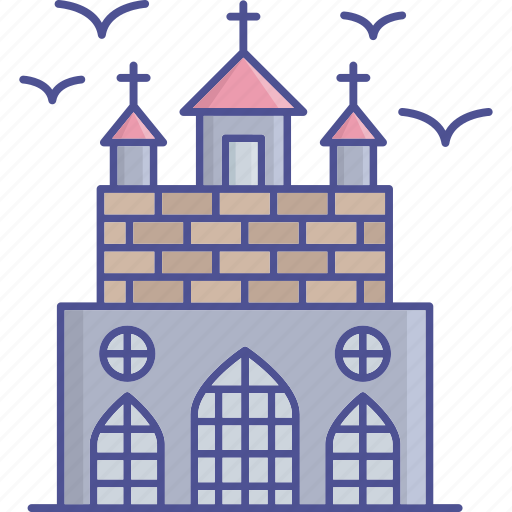 Halloween mansion, halloween castle, horror castle, building icon - Download on Iconfinder