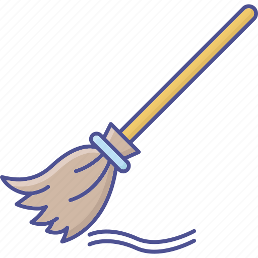 Broom, witch broom, halloween brush, halloween mop icon - Download on Iconfinder