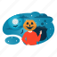 pumpkin, face, avatar, horror, scary 
