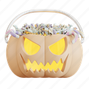 pumpkin, halloween, candy, celebration, party, trick, decoration, treat 