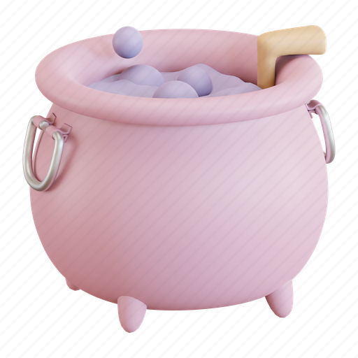 Cauldron, pot, magic, halloween, witch, potion, liquid 3D illustration - Download on Iconfinder