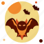 bat, wings, halloween, pumpkin, spooky, horror, scary, treat, evil 
