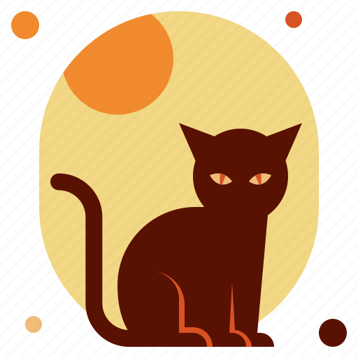 Black, cat, animal, face, white, business, emoticon icon - Download on Iconfinder