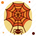 spider, web, halloween, pumpkin, spooky, horror, scary, treat, evil