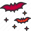 bat, halloween, silhouette