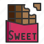 chocolate, trick, treat, halloween, cocao, sweet, bar 