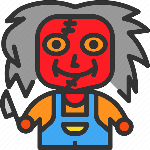 Chucky, halloween, child, knight, doll, scary, horror icon - Download on Iconfinder