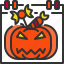halloween, calendar, pumpkin, candy, date 