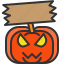 halloween, sign, pumpkin, face 