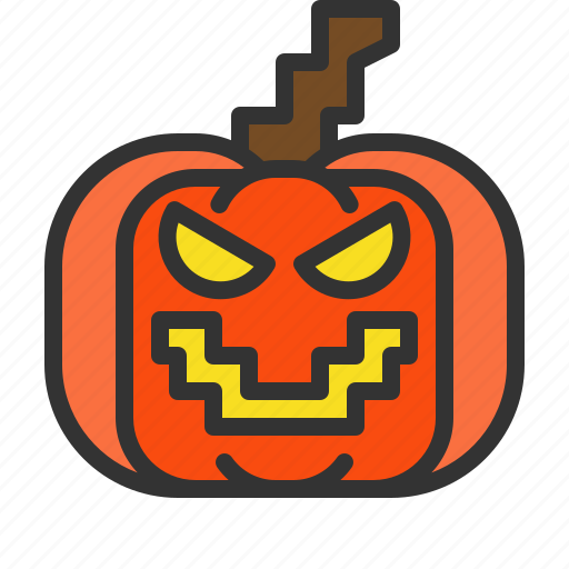 Halloween, vetgetable, monster, devil, pumpkin face icon - Download on Iconfinder
