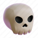 skull, skeleton, halloween, scary, ghost