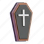 coffin, wood, croos, death 