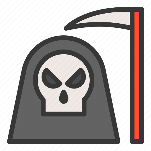 Angel of death, evil, halloween, horror, scary, scyth, spooky icon - Download on Iconfinder