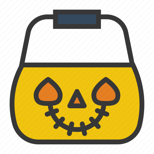 Basket, halloween, halloween basket, pumpkin, scary, spooky icon - Download on Iconfinder