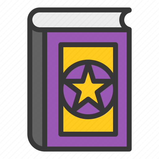 Book, education, halloween, knowledge, magic book, spellbook icon - Download on Iconfinder
