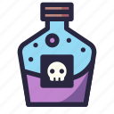 poison, toxic, potion, skeleton, dead, death, skull, halloween