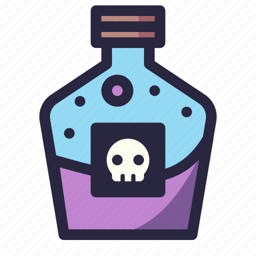 Poison, toxic, potion, skeleton, dead, death, skull icon - Download on Iconfinder