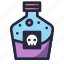 poison, toxic, potion, skeleton, dead, death, skull, halloween 