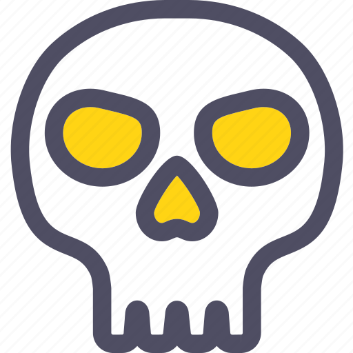 Bone, cranium, dead, death, halloween, skeleton, skull icon - Download on Iconfinder