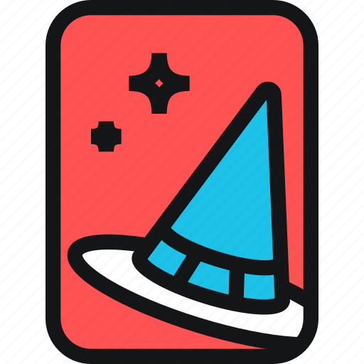 Cards, cone, hat, magic, witch, witchcraft icon - Download on Iconfinder