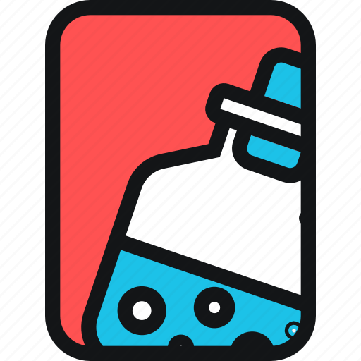 Bottle, cards, potion, toxic, witchcraft icon - Download on Iconfinder