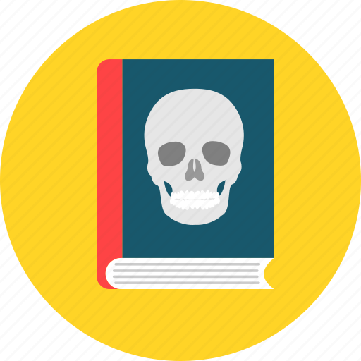 Book, halloween, horror, learning, read, reading, skull icon - Download on Iconfinder