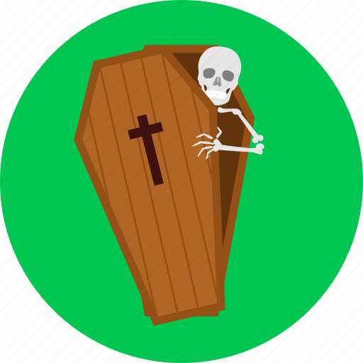 Grave, halloween, horror, skeleton, tomb, tombstone, undead icon - Download on Iconfinder