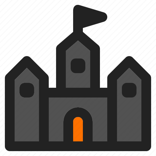 Horor, castle, holiday, halloween icon - Download on Iconfinder