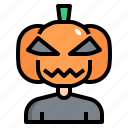 pumpkin, spooky, terror, scary, halloween, avatar, jack o lantern