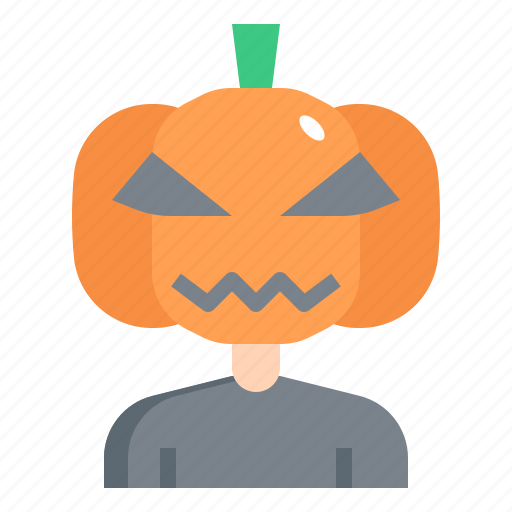 Pumpkin, spooky, terror, scary, halloween, avatar, jack o lantern icon - Download on Iconfinder