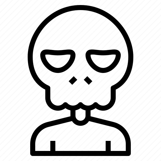 Skull, skeleton, spooky, terror, scary, costume, halloween icon - Download on Iconfinder