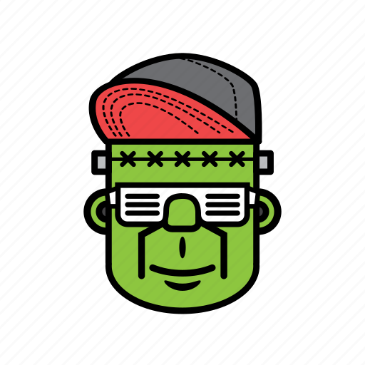 Avatar, halloween, face, man, snapback icon - Download on Iconfinder