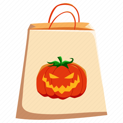 Halloween, bag, pumpkin, witch, death, monster, ghost icon - Download on Iconfinder
