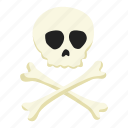 skull, x, bone, horror, head, halloween, death, scary, dead