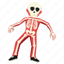 skull, costume, halloween, death, carnival, skeleton, bones, mask, dead