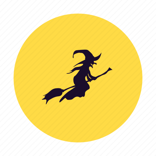 Witch, silhouette, witcher, halloween, hat, magic, wand icon - Download on Iconfinder