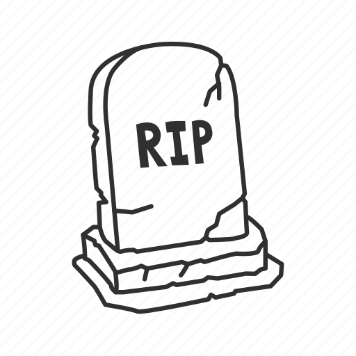 Graveyard RIP Icon Design PNG Images