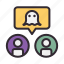 halloween, horror, scary, celebration, party, chat, ghost, communication 