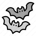 halloween, night, bat, animal