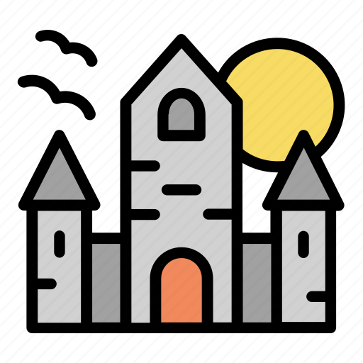 Halloween, night, haunted house, castle icon - Download on Iconfinder