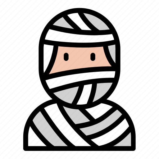 Spooky, halloween, costume, mummy icon - Download on Iconfinder