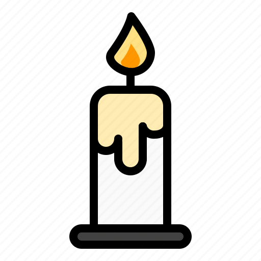 Candle, fire, halloween, holidays, horror, light, wax icon - Download on Iconfinder